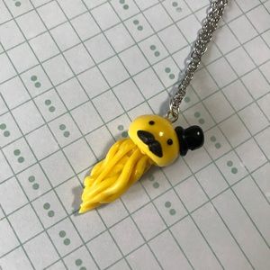 Adorable gentleman jellyfish necklace